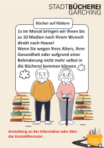 Bücher auf Rädern Plakat