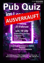 Plakat Pub Quiz 2026 Ausverkauft Plakat Pub Quiz 2026 Ausverkauft